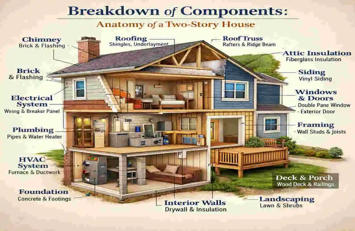 how tall is a 2 story house