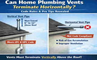 can home plumbing vents terminate horizontally
