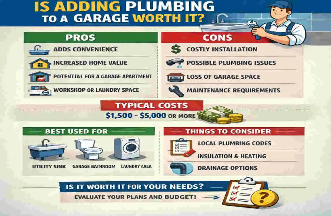 how much to add home plumbing to a garage