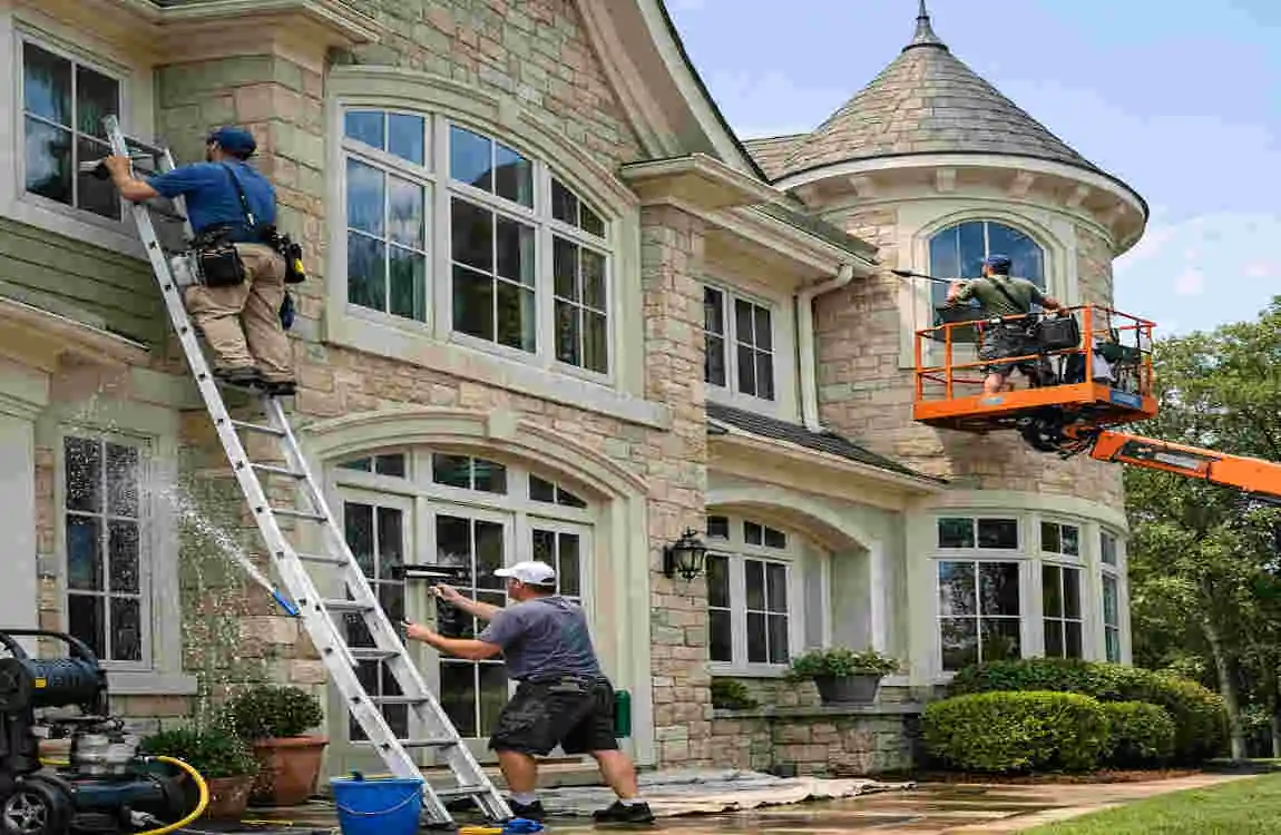 how many windows are in a 10000 square foot house