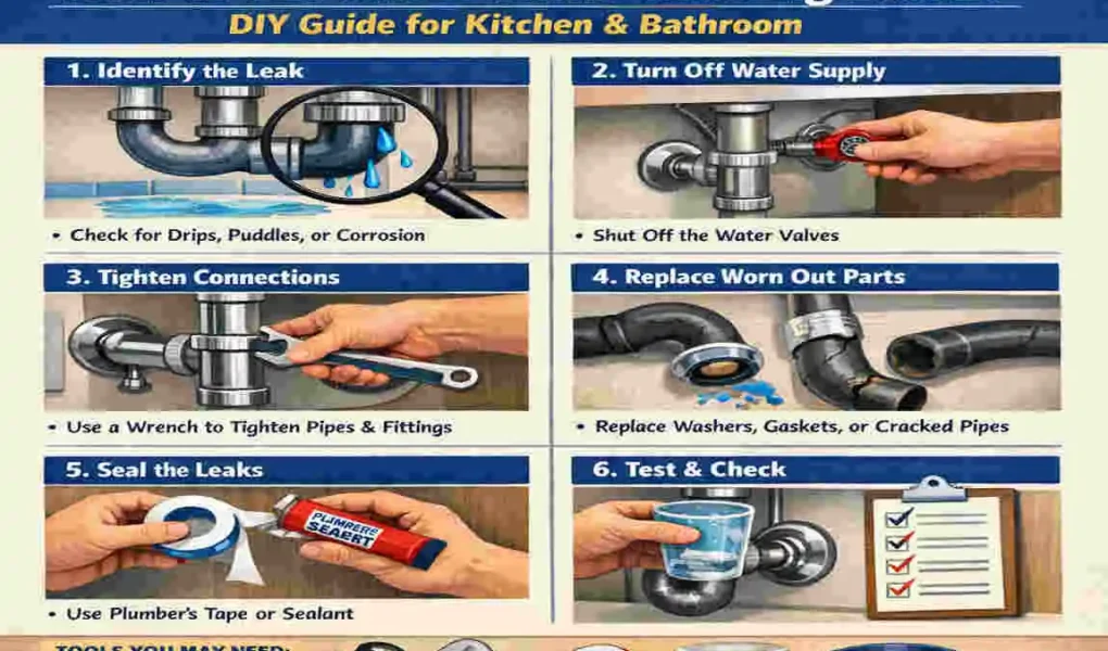 how to fix home plumbing under sink