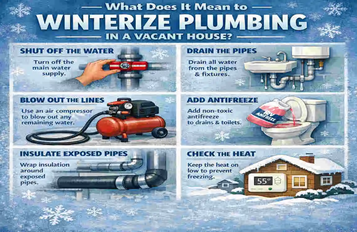 how to winterize plumbing in a vacant house