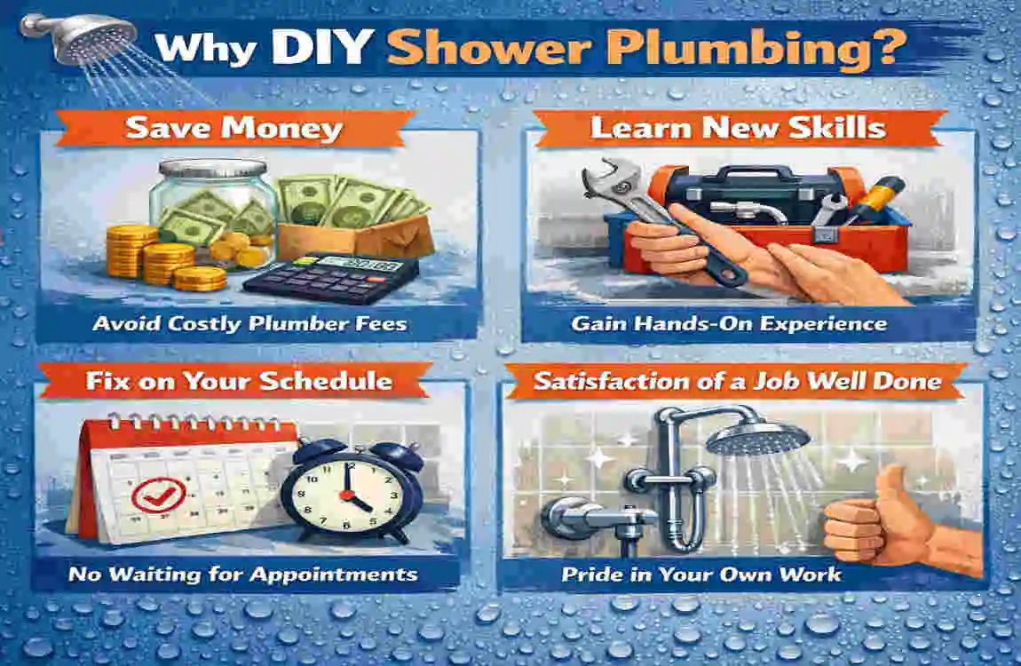 how to install house plumbing for shower