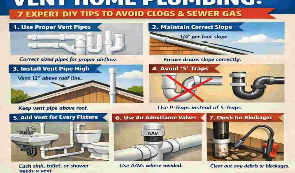 how to properly vent home plumbing