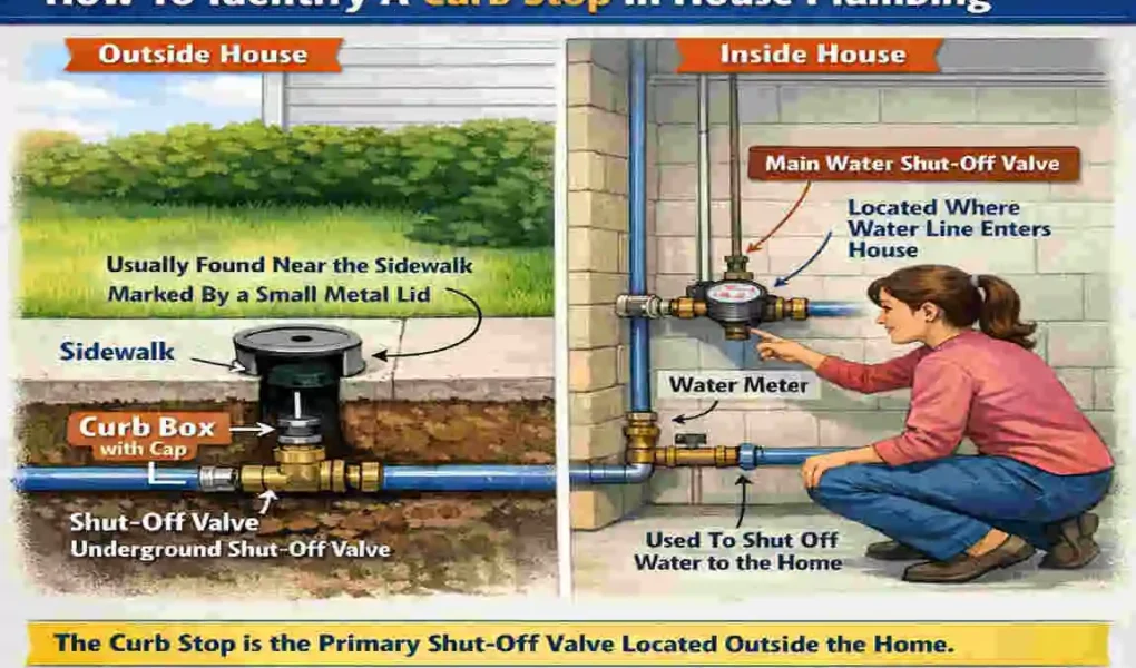 what is a curb stop in house plumbing