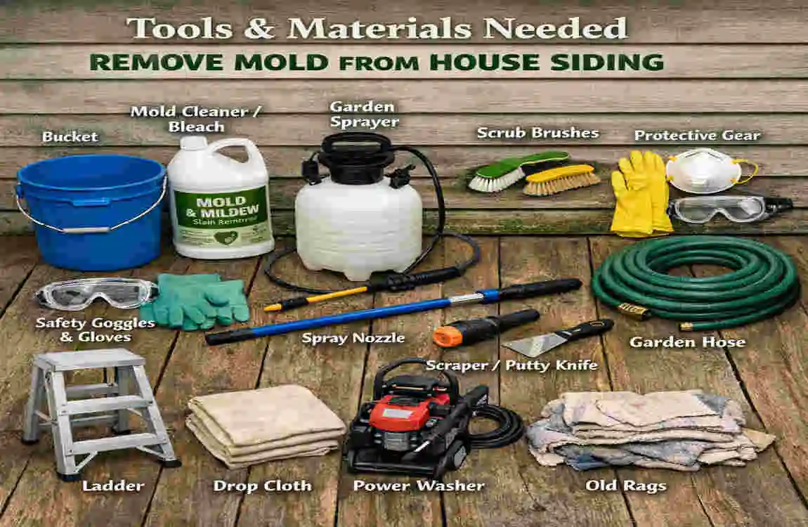 how to remove mold from house siding