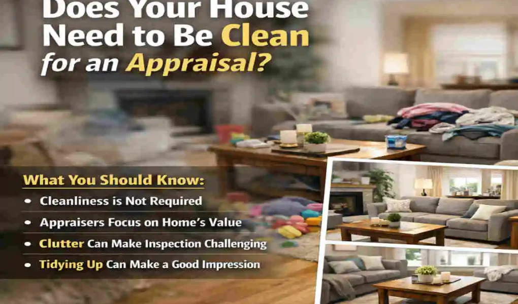 does your house need to be clean for an appraisal