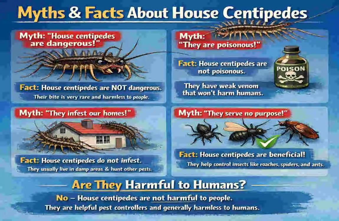 are house centipedes dangerous