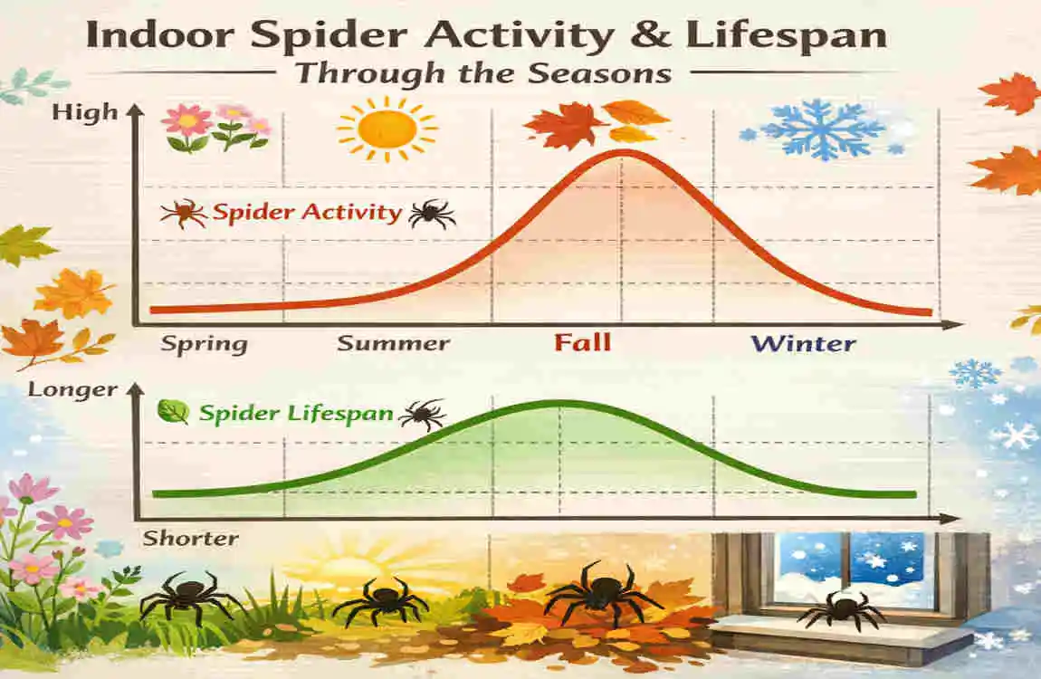 how long do spiders live in your house