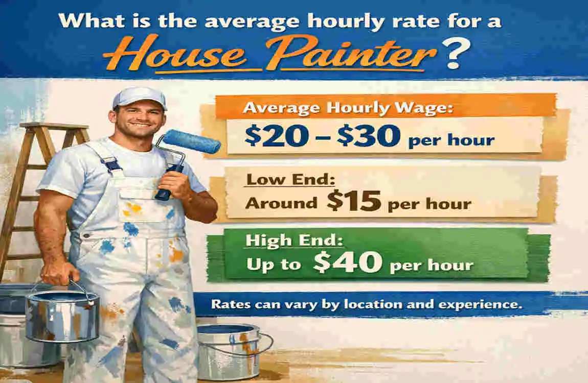 how much does a house painter make an hour