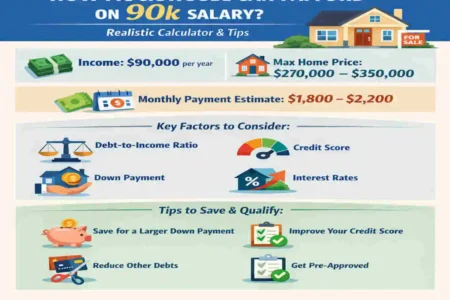 how much house can i afford 90k