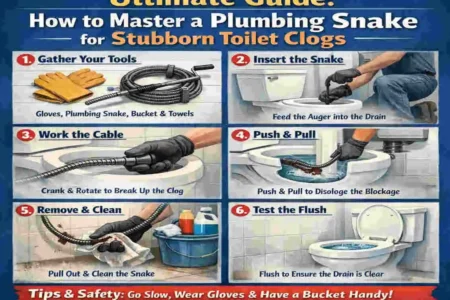 how to use a house plumbing snake toilet