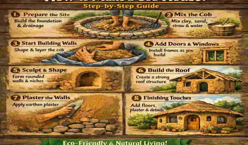 how to make a cob house