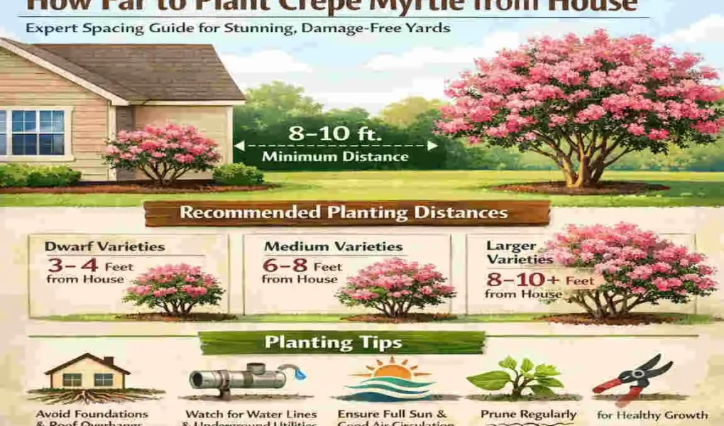 How Far to Plant Crepe Myrtle