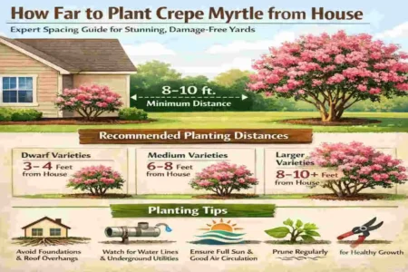How Far to Plant Crepe Myrtle
