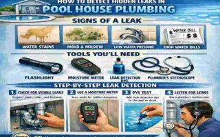 how to find leak in pool house plumbing