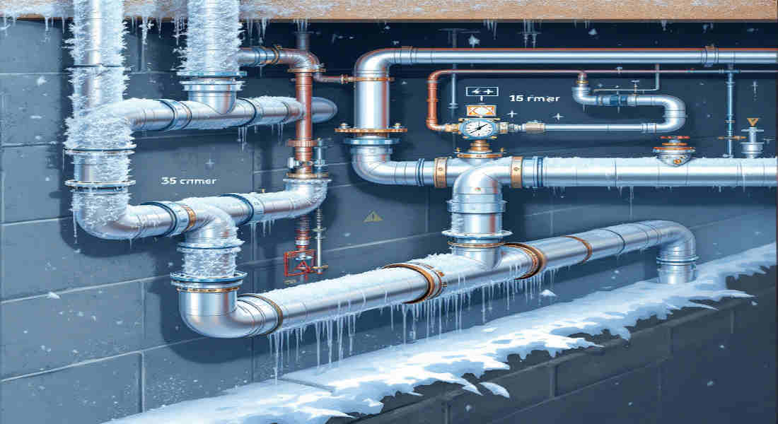 can gas lines freeze in a house