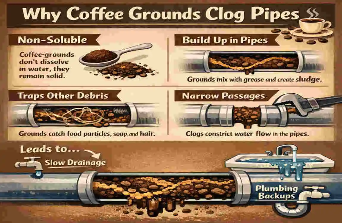 Are Coffee Grounds Bad for Home Plumbing? Why Pouring Them Down the Sink Could Cost You