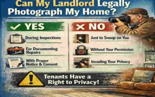 can my landlord take pictures of my house to sell