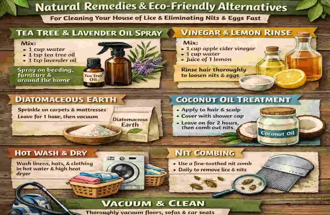 how to clean house for lice
