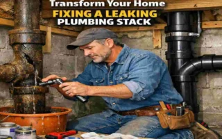 how to fix a leaking home plumbing stack