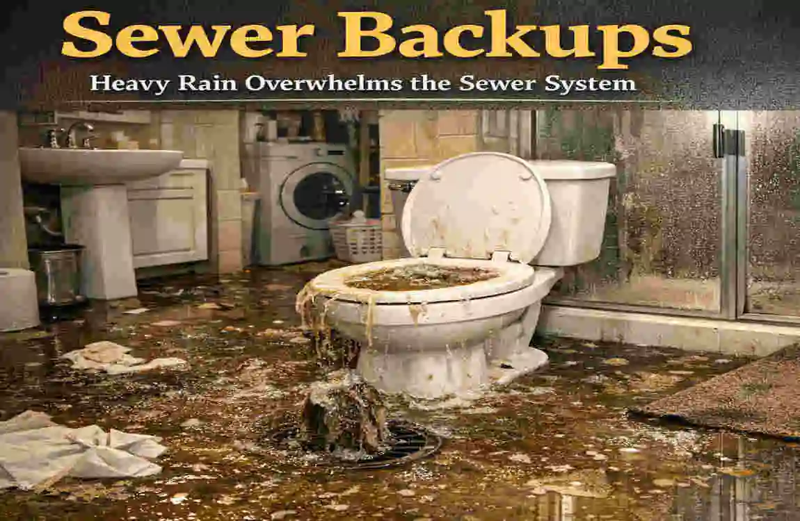 can heavy rain cause home plumbing issues