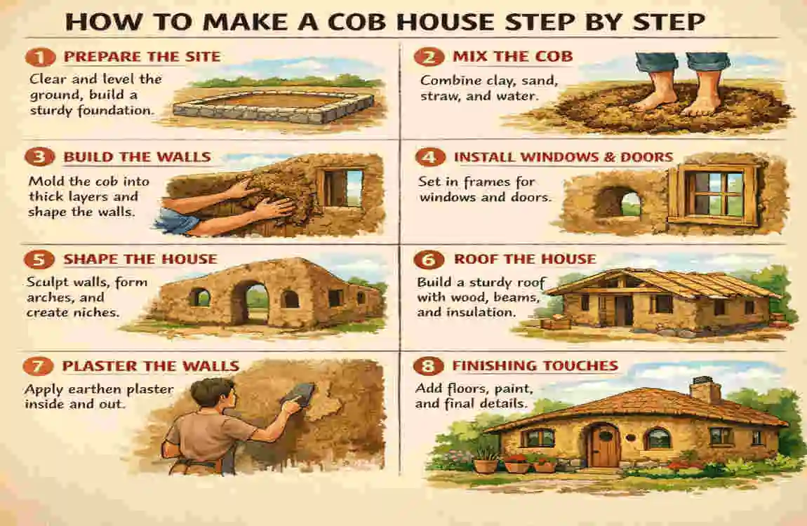 how to make a cob house