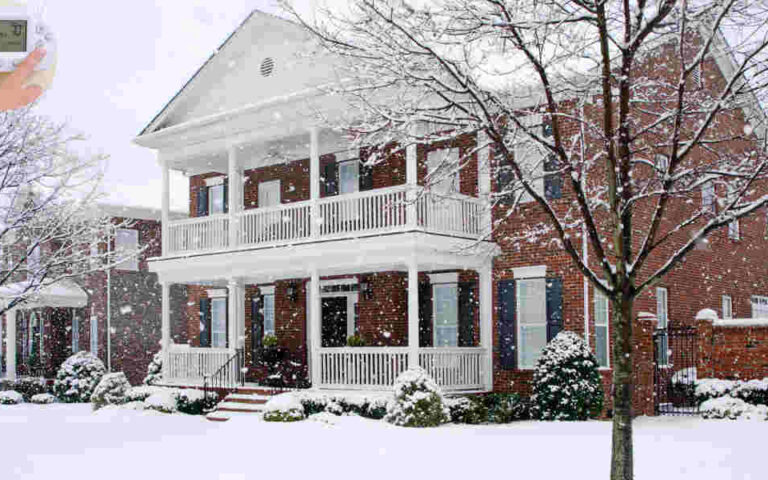 what temperature to leave house in winter when away