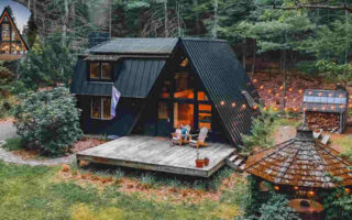 a frame house