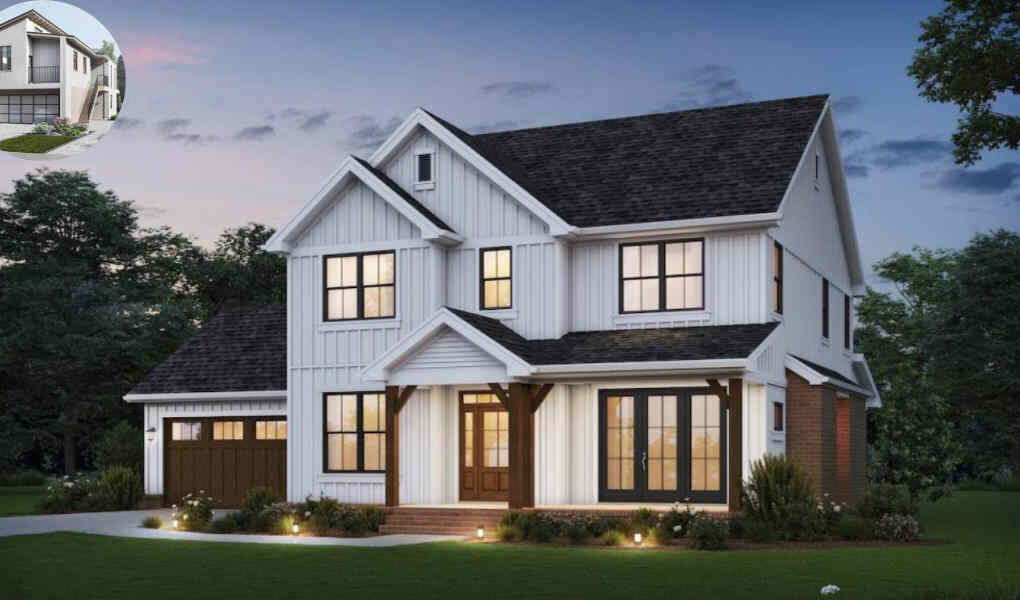 how tall is a 2 story house