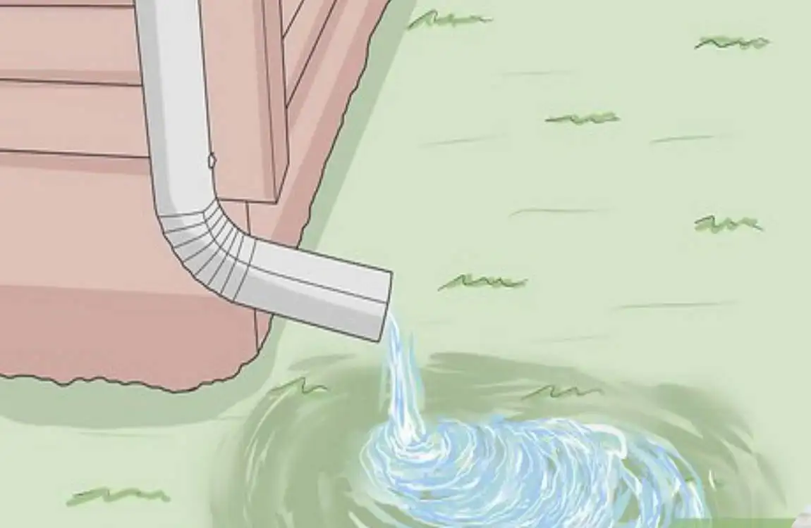 how to drain downspout water away from house
