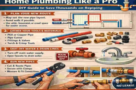 how to reroute home plumbing