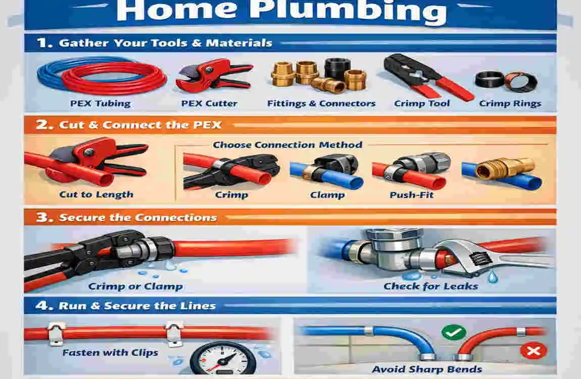 how to use pex home plumbing