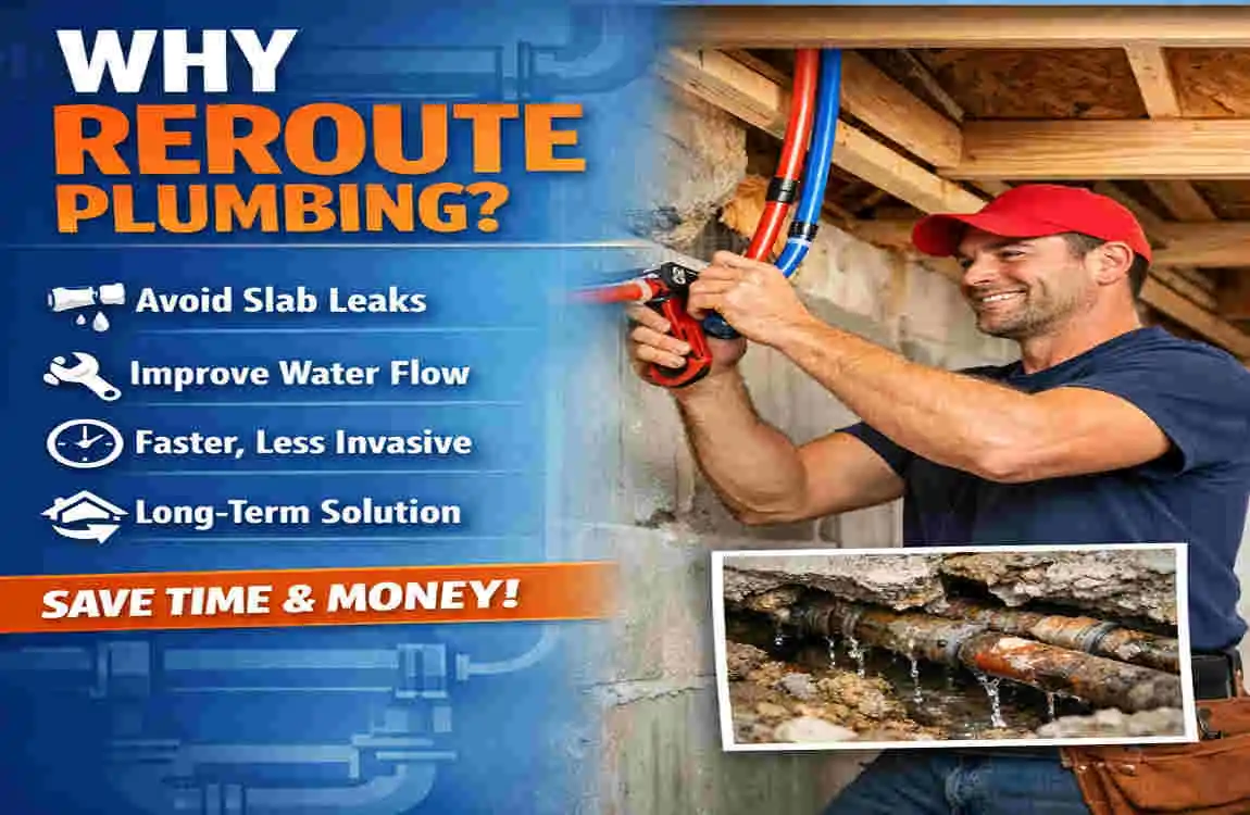 how to reroute home plumbing