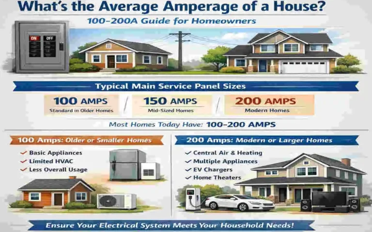 what is the average amperage of a house