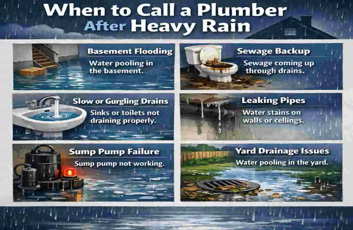 can heavy rain cause home plumbing issues