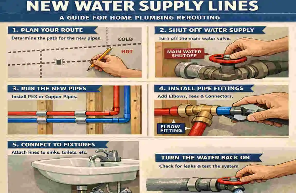 how to reroute home plumbing