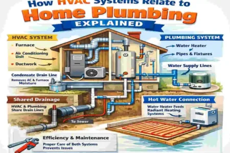 is hvac connected to house plumbing
