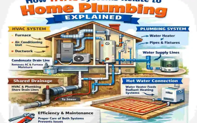 is hvac connected to house plumbing