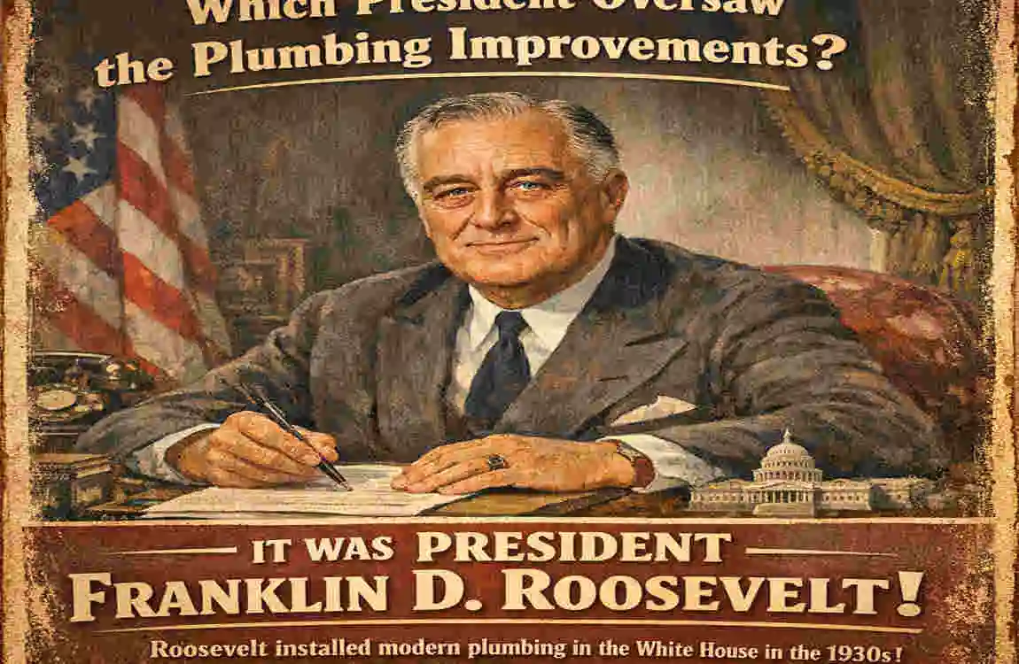 when did the white house get indoor plumbing
