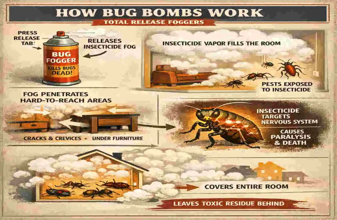 how long does it take to bug bomb a house