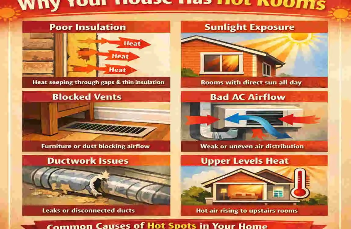 how to fix hot room in house
