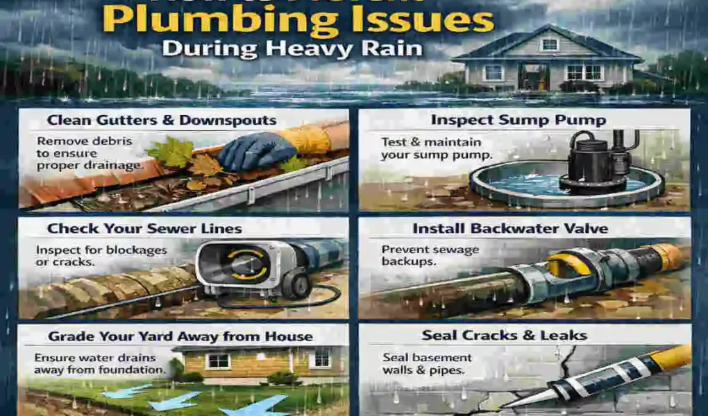 can heavy rain cause home plumbing issues