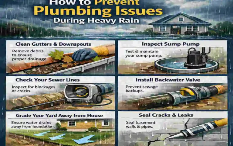 can heavy rain cause home plumbing issues