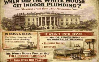 when did the white house get indoor plumbing