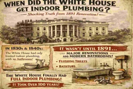when did the white house get indoor plumbing