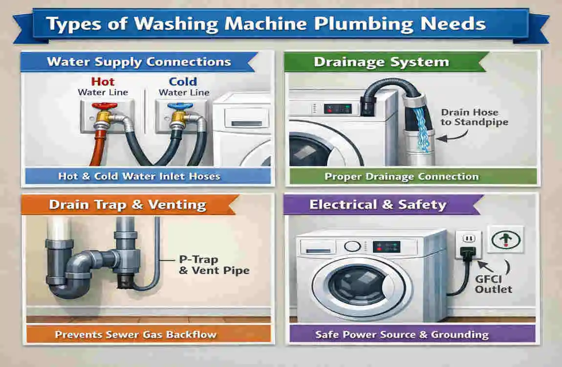 how much does it cost to install plumbing for a home washing machine