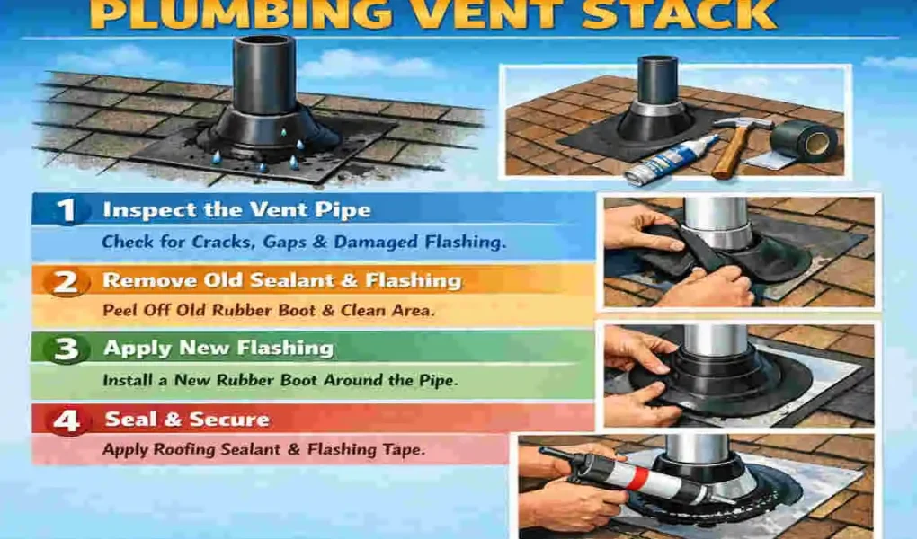 how to fix a leaking home plumbing stack