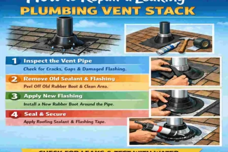 how to fix a leaking home plumbing stack