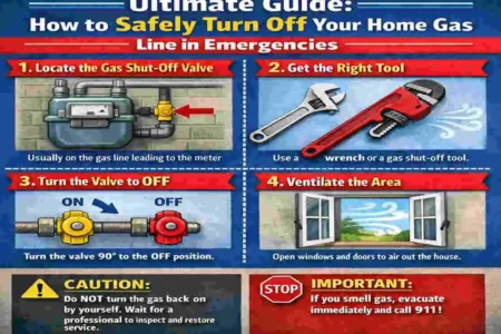 how to turn off gas line in house